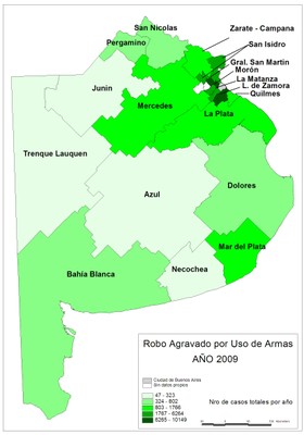 Robo agravado por uso de armas 2009