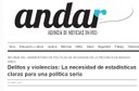 OPS en los medios: "Delitos y violencias. La necesidad de estadísticas claras para una política seria" (Andar)